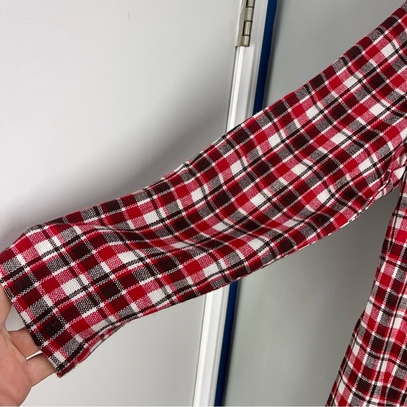 DB Sport Women's Size M Plaid Coat Red Brown Black NWT Made In The USA - Picture 2 of 12